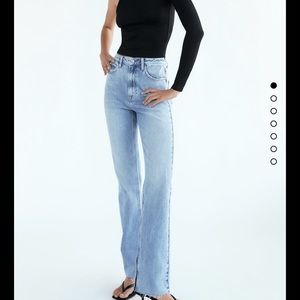 Zara Slim Flare Fitted High Rise jeans